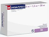 Купить эквапресс, капсулы с модифицированным высвобождением 5мг+1,5мг+20мг, 28 шт в Дзержинске