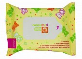 Купить салфетки влажные консумед (consumed) детские с экстрактом ромашки и календулы, 20 шт в Дзержинске