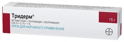 Купить тридерм, крем для наружного применения 0,05%+0,1%+1%, 15г в Дзержинске