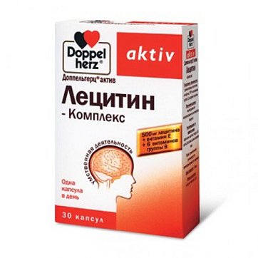 Doppelherz Activ (Доппельгерц) Лецитин-Комплекс, капсулы 1000мг, 30 шт БАД