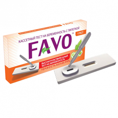 Купить тест для определения беременности favo кассетный с пипеткой, 1 шт в Дзержинске