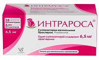 Купить интрароса, суппозитории вагинальные 6,5мг, 28 шт+ в комплекте с аппликаторами-6 шт в Дзержинске