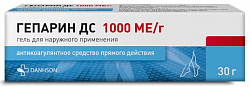 Купить гепарин дс, гель для наружного применения 1000ме/г, 30 г в Дзержинске