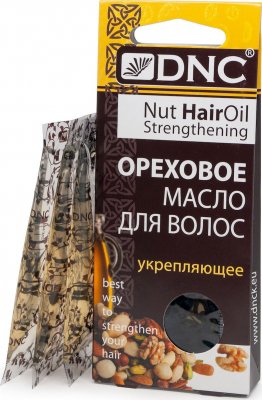 Купить dnc (днц) масло для волос ореховое укрепляющее пакет 15мл, 3шт в Дзержинске
