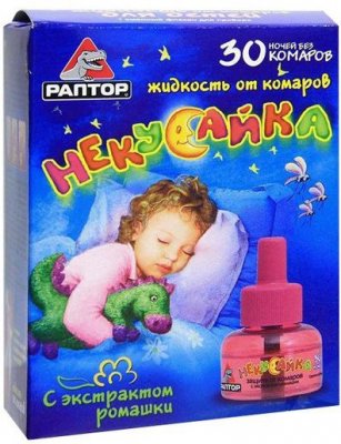Купить раптор некусайка прибор+ жидкость от комаров для детей 30 ночей в Дзержинске