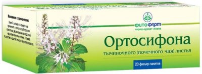 Купить ортосифона тычиночного (почечного чая) листья, фильтр-пакеты 1,5г, 20 шт в Дзержинске