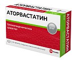 Купить аторвастатин, таблетки, покрытые пленочной оболочкой 20мг, 30 шт в Дзержинске