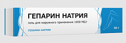 Купить гепарин, гель для наружного применения 1000ме/г, 50г в Дзержинске