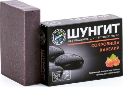 Купить природная аптека шунгит мыло натуральное сокровища карелии 100г в Дзержинске