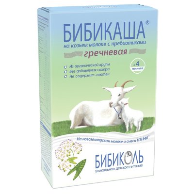 Купить бибиколь каша на козьем молоке гречневая с 4 месяцев, 200г в Дзержинске
