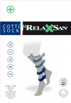 Купить релаксан (relaxsan) гольфы мужские с хлопком cotton socks размер 4, черный в Дзержинске