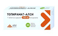 Купить топирамат-алси, таблетки покрытые пленочной оболочкой 100мг, 50 шт в Дзержинске