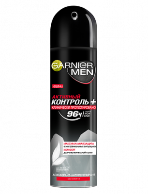 Купить garnier men mineral (гарньер) дезодорант-антиперспирант активный контроль+ 96 часов спрей, 150мл в Дзержинске