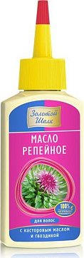 Золотой шелк масло репейное для волос касторовое масло и гвоздика 90 мл