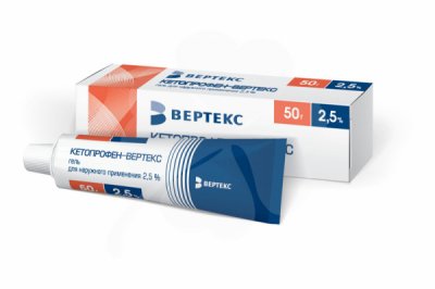 Купить кетопрофен-вертекс, гель для наружного применения 2,5%, 50г в Дзержинске