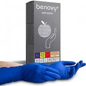 Купить перчатки benovy смотровые латексные нестерильные неопудренные повышенной прочности, размер хl, 25 пар в Дзержинске