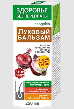 Здоровье без переплат бальзам против выпадения волос и облысения луковый, 250 мл