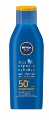 Купить nivea (нивея) sun кидс лосьон солнцезащитный играй и купайся, 100мл spf50+  в Дзержинске
