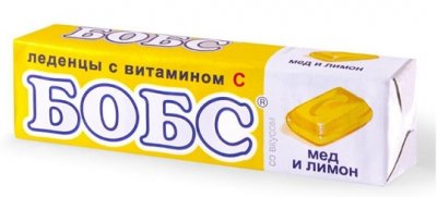 Купить бобс, леденцовая карамель со вкусом меда и лимона с витамином с, 10 шт бад в Дзержинске