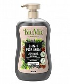 Купить biomio (биомио) гель-шампунь 2в1 для душа натуральный с эфирным маслом мыты и кедра, 650мл в Дзержинске