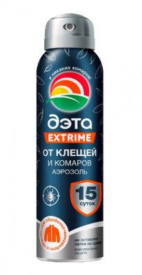 Купить дэта extreme аэрозоль от клещей и комаров для обработки одежды и снаряжения, 150мл в Дзержинске