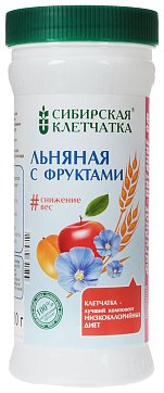 Сибирская клетчатка Льняная с фруктами, 280г