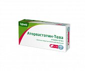 Купить аторвастатин-тева, таблетки, покрытые пленочной оболочкой 40мг, 30шт в Дзержинске