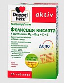 Купить doppelherz (доппельгерц) актив фолиевая кислота + b6 + b12 + c + e, таблетки 30 шт бад в Дзержинске