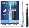 Купить oral-b (орал-би) электрическая зубная щетка 3772 с зарядным устройством 3757 белая+черная pro 3 d505.523.3н, 2шт. в Дзержинске