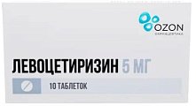 Купить левоцетиризин, таблетки, покрытые пленочной оболочкой 5мг, 10 шт от аллергии в Дзержинске