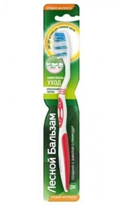 Купить лесной бальзам зубная щетка комплексный уход средней жесткости, 1 шт в Дзержинске
