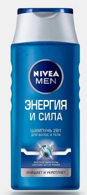 Купить nivea (нивея) для мужчин шампунь-уход энергия и сила 2в1, 400мл в Дзержинске