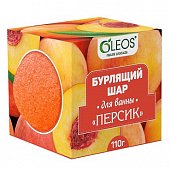 Купить oleos (олеос) шар для ванн бурлящий персик, 110г в Дзержинске