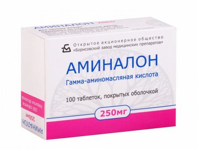 Купить аминалон, таблетки, покрытые оболочкой 250мг, 100 шт в Дзержинске
