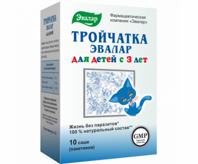 Купить тройчатка эвалар для детей, пакетики-саше 3,6г, 10 шт бад в Дзержинске