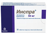 Купить инспра, таблетки, покрытые пленочной оболочкой 50мг, 30 шт в Дзержинске