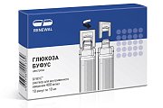 Купить глюкоза буфус, раствор для внутривенного введения 400мг/мл, ампулы 10мл, 10 шт пэт в Дзержинске