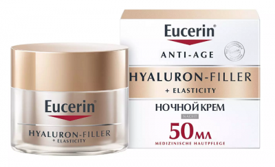 Купить eucerin hyaluron-filler+elasticity (эуцерин) крем для лица ночной 50 мл в Дзержинске