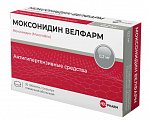 Купить моксонидин велфарм, таблетки покрытые пленочной оболочкой 0.ю2мг, 30 шт в Дзержинске