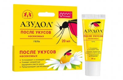 Купить азудол гель для ухода за кожей после укусов насекомых, 20 мл в Дзержинске