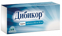 Купить дибикор, таблетки 250мг, 60 шт в Дзержинске