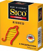 Купить sico (сико) презервативы ribbed ребристые 3шт в Дзержинске