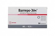 Купить валтеро-эйч, таблетки покрытые пленочной оболочкой 80 мг+ 12,5 мг, 30 шт в Дзержинске