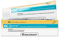 Купить долгит, гель для наружного применения 5%, туба 150г в Дзержинске