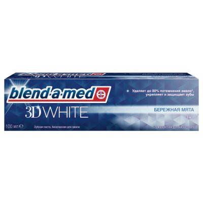 Купить blend-a-med (бленд-а-мед) зубная паста 3д вайт бережная мята, 100г в Дзержинске
