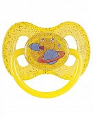 Купить canpol (канпол) пустышка круглая латексная 0-6 месяцев space желтая 1 шт в Дзержинске