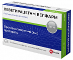 Купить леветирацетам велфарм, таблетки покрытые пленочной оболочкой 500 мг, 30 шт в Дзержинске