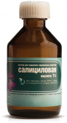 Купить салициловая кислота, раствор для наружного применения спиртовой 1%, 40мл в Дзержинске