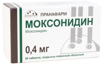 Купить моксонидин, таблетки, покрытые пленочной оболочкой 0,4мг, 60 шт в Дзержинске