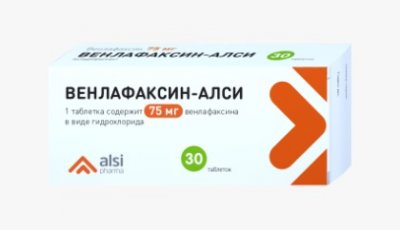 Купить венлафаксин, таблетки 75мг, 30 шт в Дзержинске